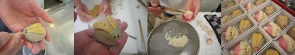和菓子の製造過程
